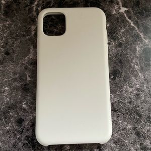White iPhone 11 silicone case
